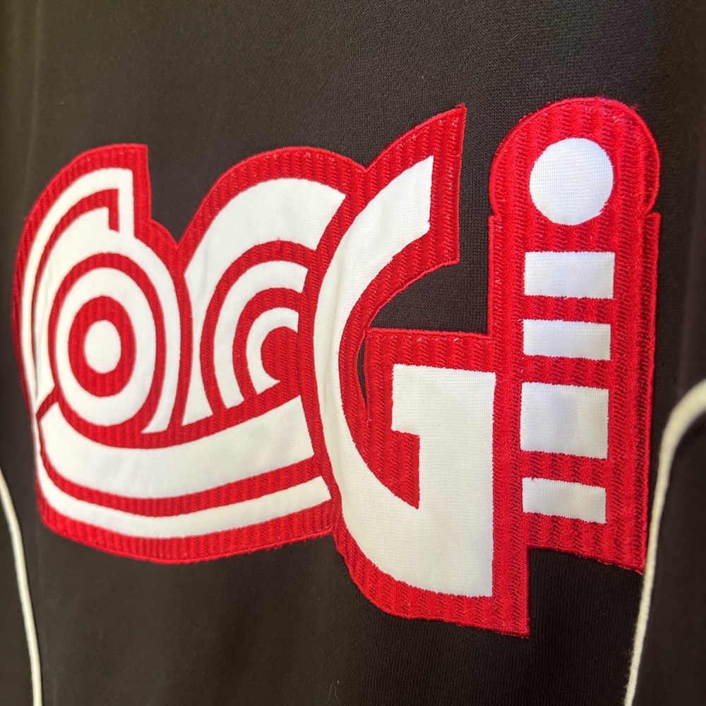 COOGI Black Zip Up Hoodie with Multicolor Patch - Picture 8 of 9